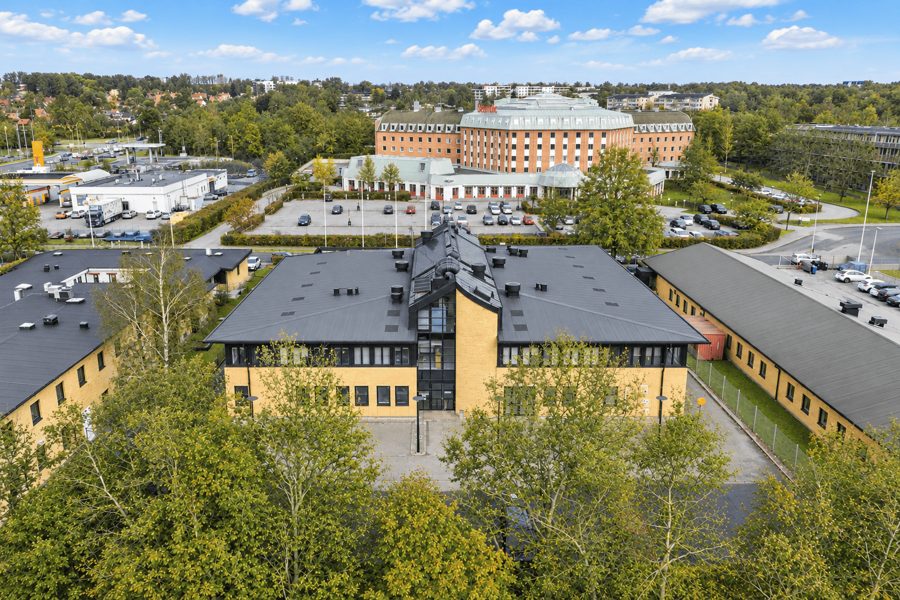 Kontorsbyggnaden på Glimmervägen i Lund